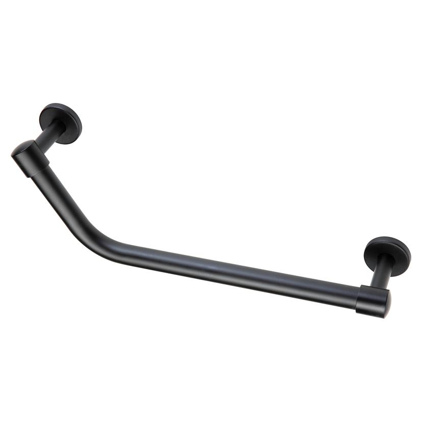 Angled 475mm Grab Rail - Matt Black