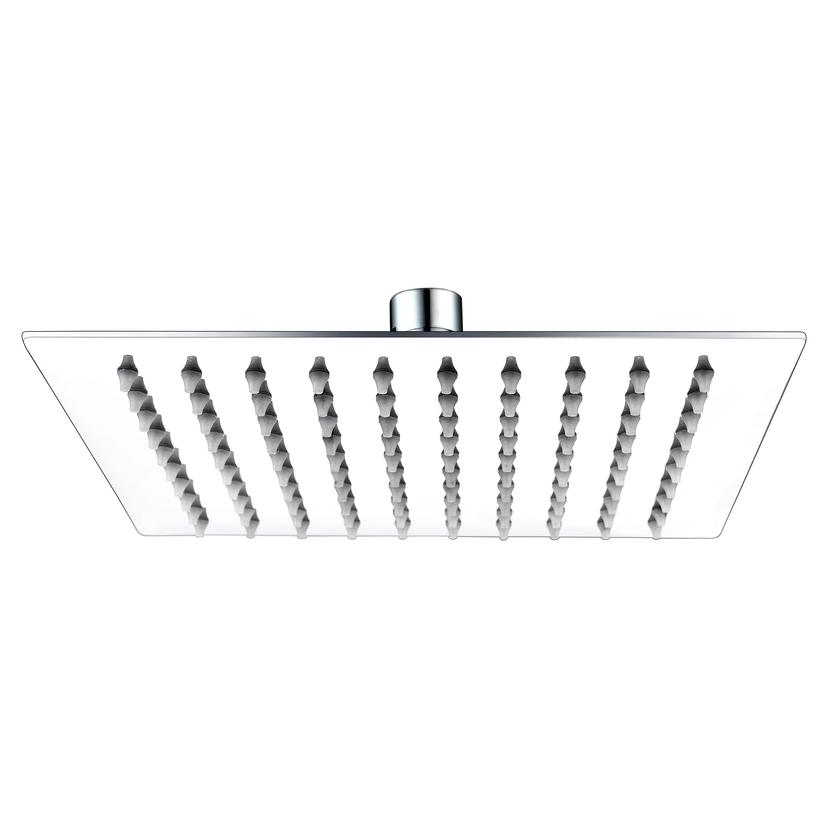 Ultra Slim Square 200mm Showerhead - Stainless Steel