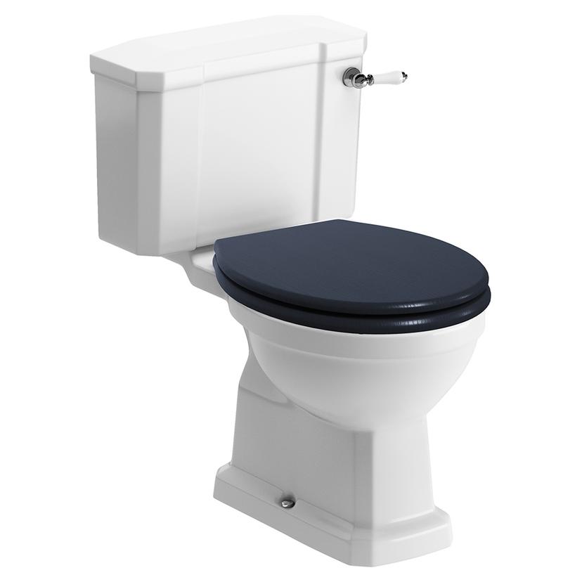 Bari Closed Coupled WC & Indigo Ash Soft Close Seat